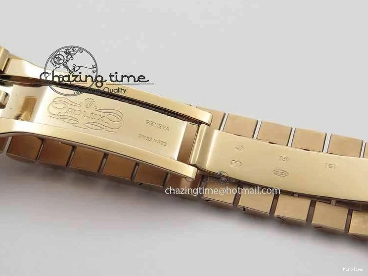 MiroTime 0318 Sophisticated Day-Date 40mm 228239 RG Noob 1:1 Best Edition Brown Roman Dial On RG President Bracelet A 3707